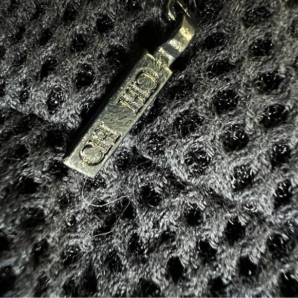 Carolina Herrera Navy Blue Textured Cotton Pencil Skirt NWT Size 4 Career Midi - Picture 9 of 9